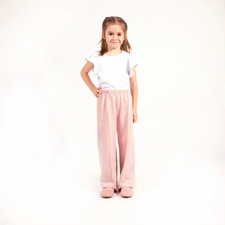 Spodnie dresowe dziewczęce, różowe, Nicol