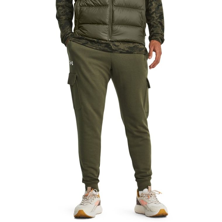 Spodnie dresowe męskie, zielone, Under Armour