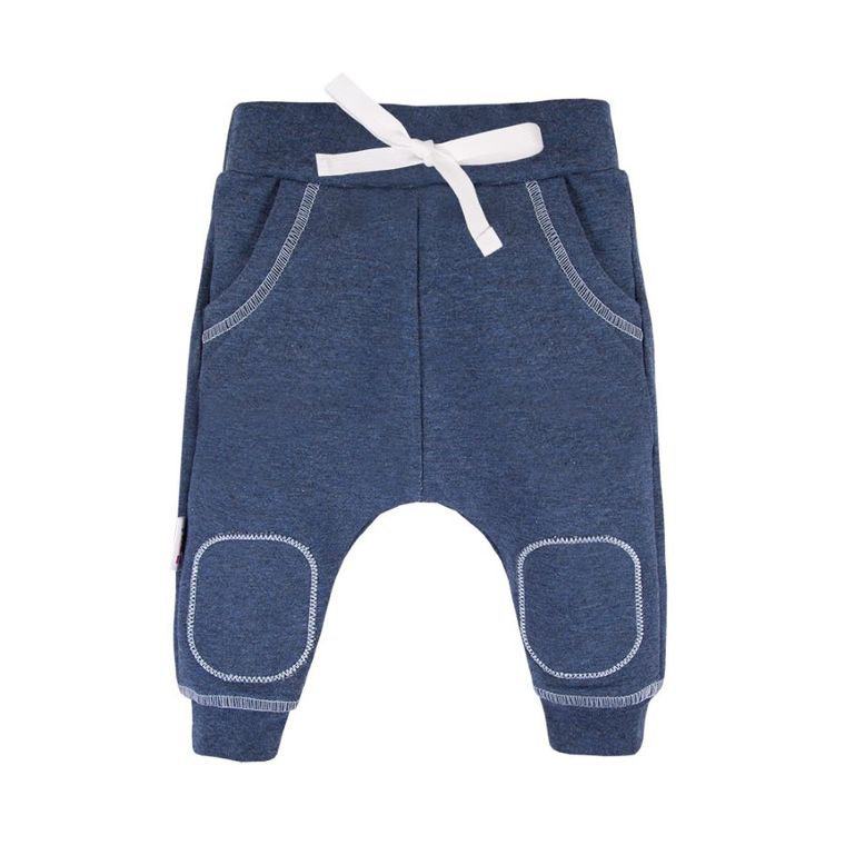 Spodnie dresowe niemowlęce, granatowe, Eevi