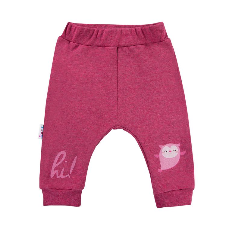 Spodnie dresowe niemowlęce, różowe, Eevi