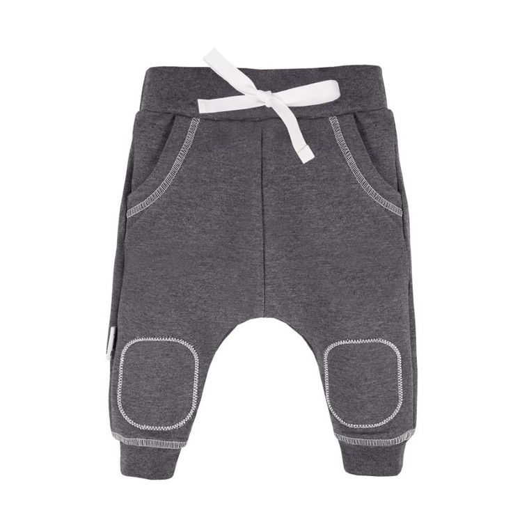Spodnie dresowe niemowlęce, szare, Eevi