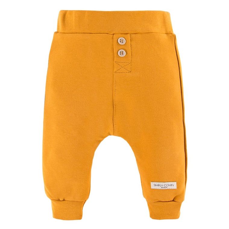 Spodnie dresowe niemowlęce, żółte, Eevi