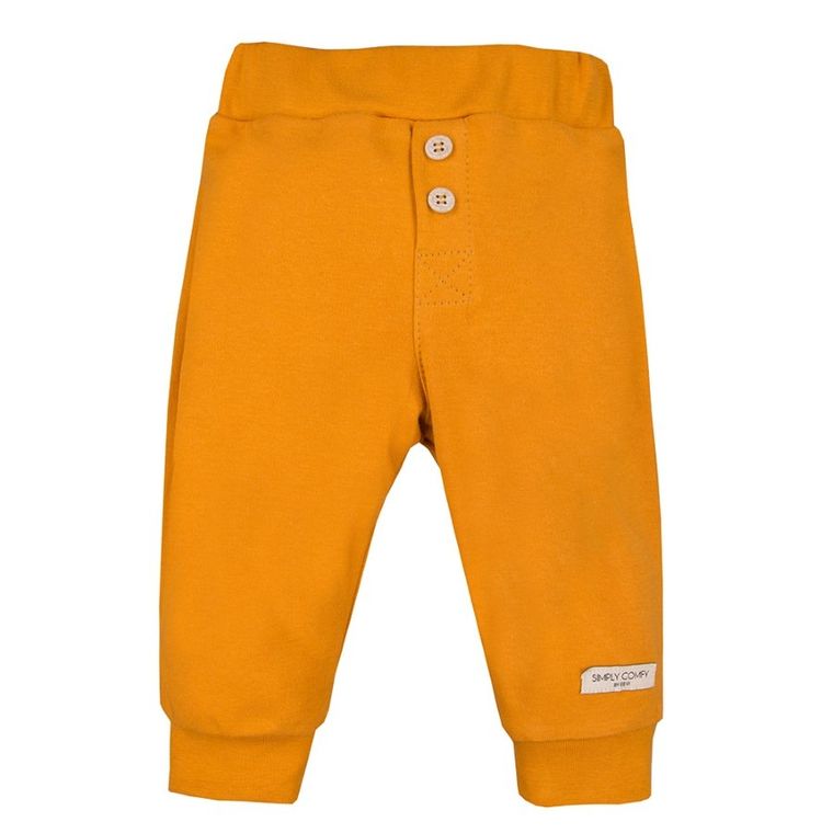 Spodnie dresowe niemowlęce, żółte, Eevi