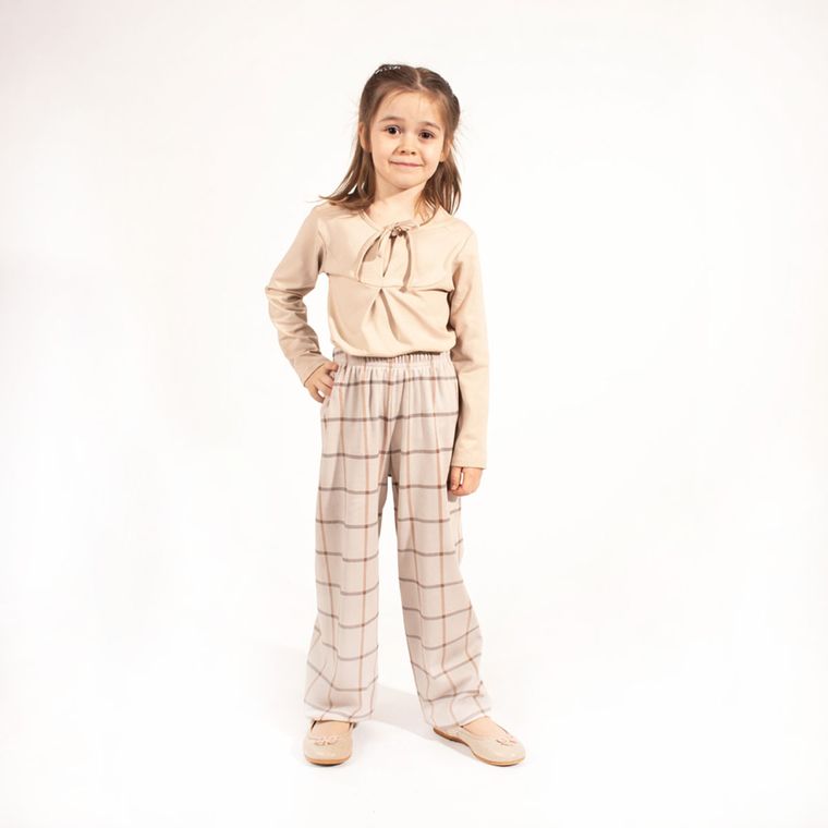 Spodnie dziewczęce, beżowe, Nicol