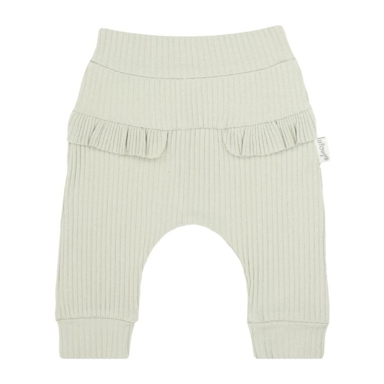 Spodnie dziewczęce, prążkowane, zielone, Nicol