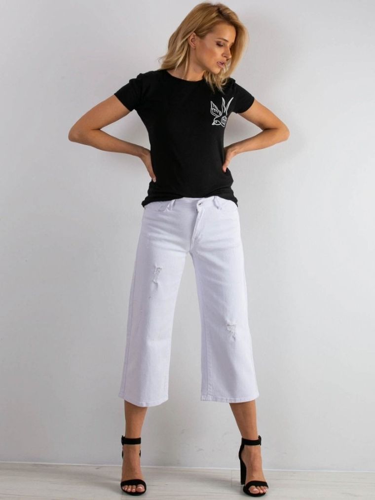 Spodnie jeansowe damskie, białe, Factory Price