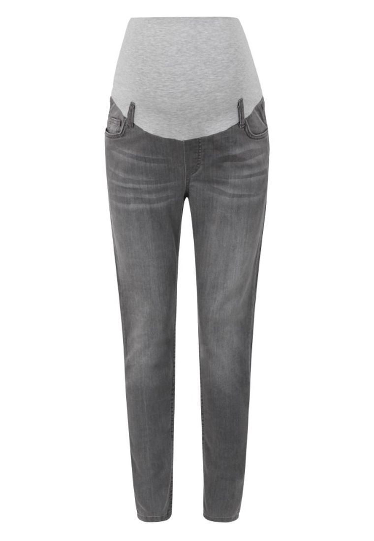 Spodnie jeansowe damskie, ciążowe, skinny, szare, Bellybutton