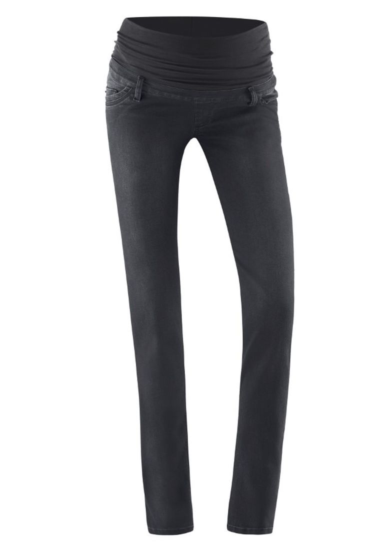 Spodnie jeansowe damskie, ciążowe, slim, szare, Bellybutton