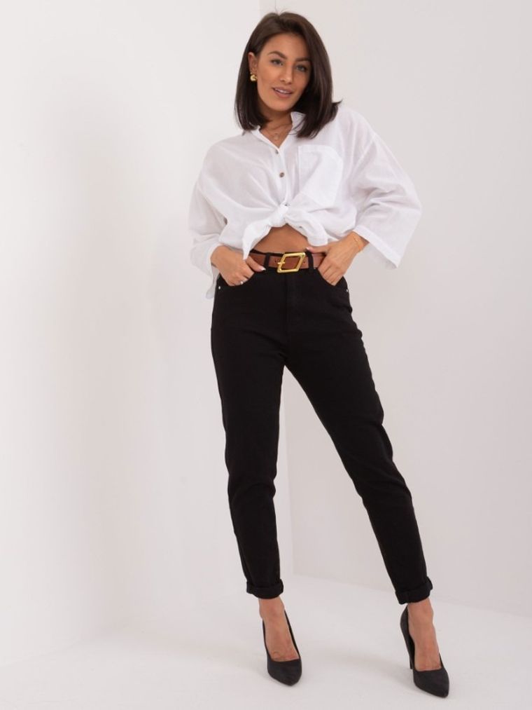 Spodnie jeansowe damskie, czarne, Redseventy