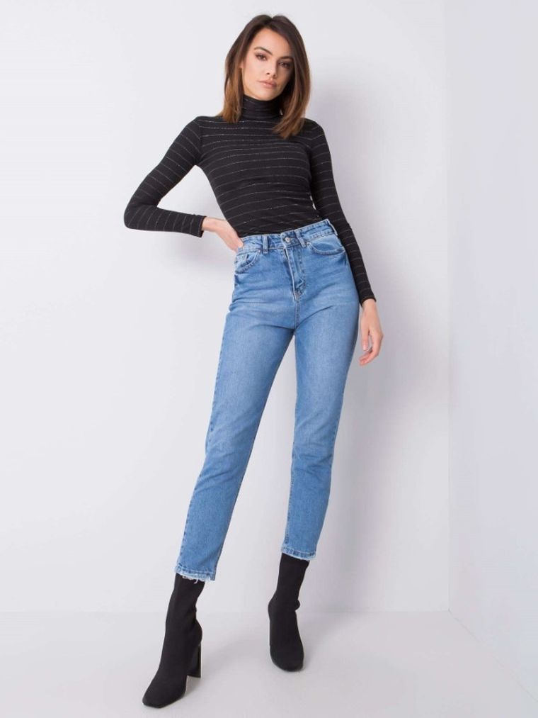 Spodnie jeansowe damskie, denim, Rue Paris