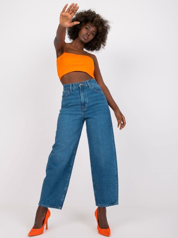 Spodnie jeansowe damskie, denim, Rue Paris