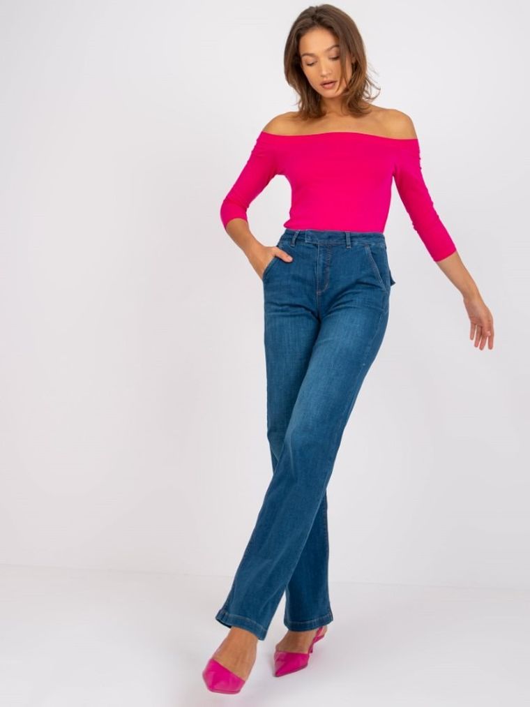 Spodnie jeansowe damskie, denim, Rue Paris