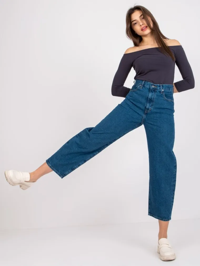 Spodnie jeansowe damskie, denim, Rue Paris