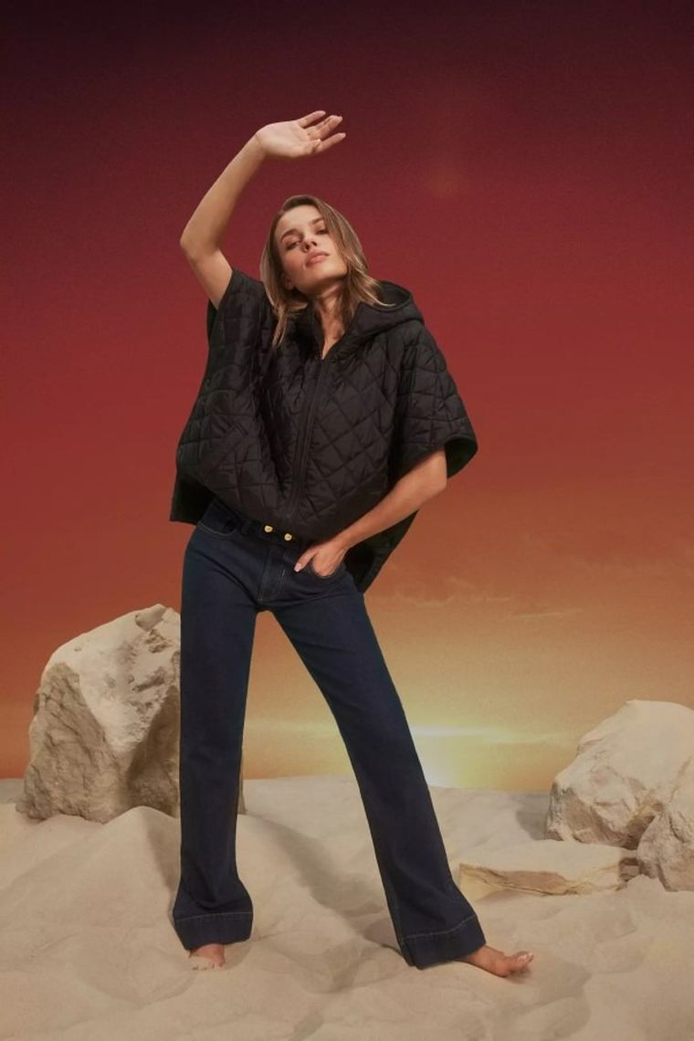 Spodnie jeansowe damskie, granatowe, Moodo