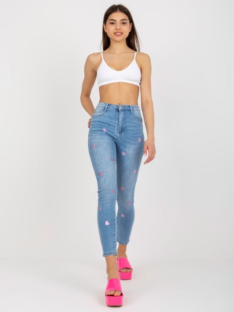 Spodnie jeansowe damskie, niebieskie, Only One Day Jack Berry