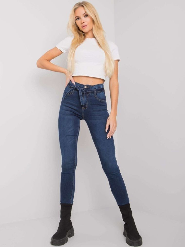 Spodnie jeansowe damskie, niebieskie, Only One Day Jack Berry