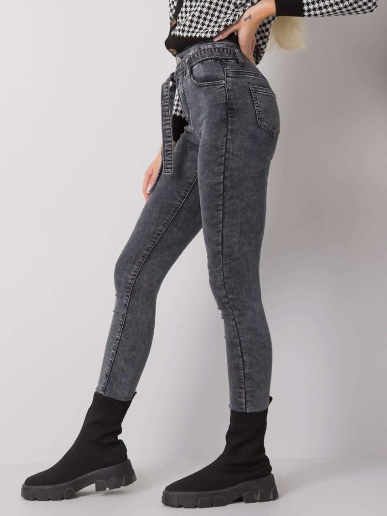 Spodnie jeansowe damskie, szare, Only One Day Jack Berry