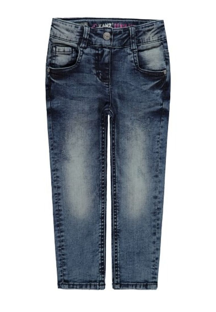 Spodnie jeansowe dziewczęce, niebieskie, Kanz