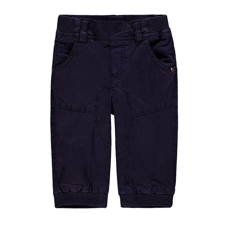 Spodnie materiałowe chłopięce, granatowe, Kanz