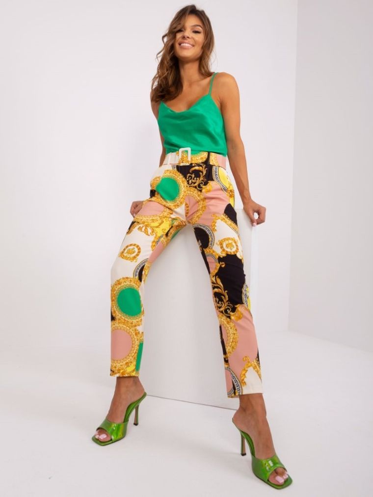 Spodnie materiałowe damskie, mix, Italy Moda