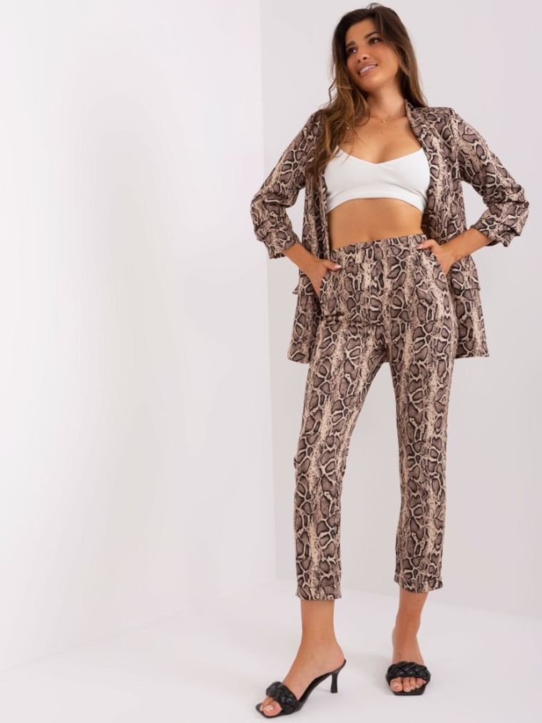 Spodnie materiałowe damskie, mix, Italy Moda