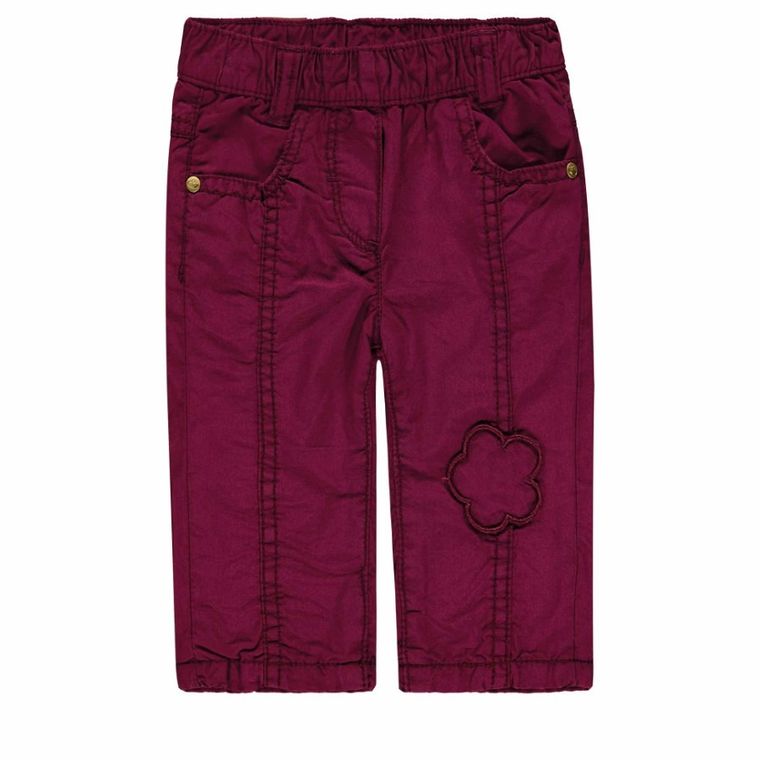 Spodnie materiałowe dziewczęce, bordowe, Kanz