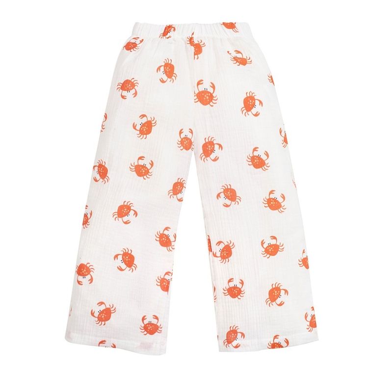 Spodnie materiałowe dziewczęce, ecru, Pinokio