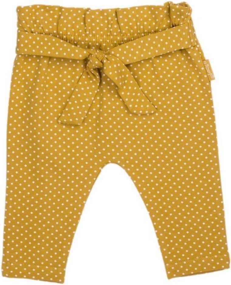 Spodnie materiałowe dziewczęce, żółte, Nicol
