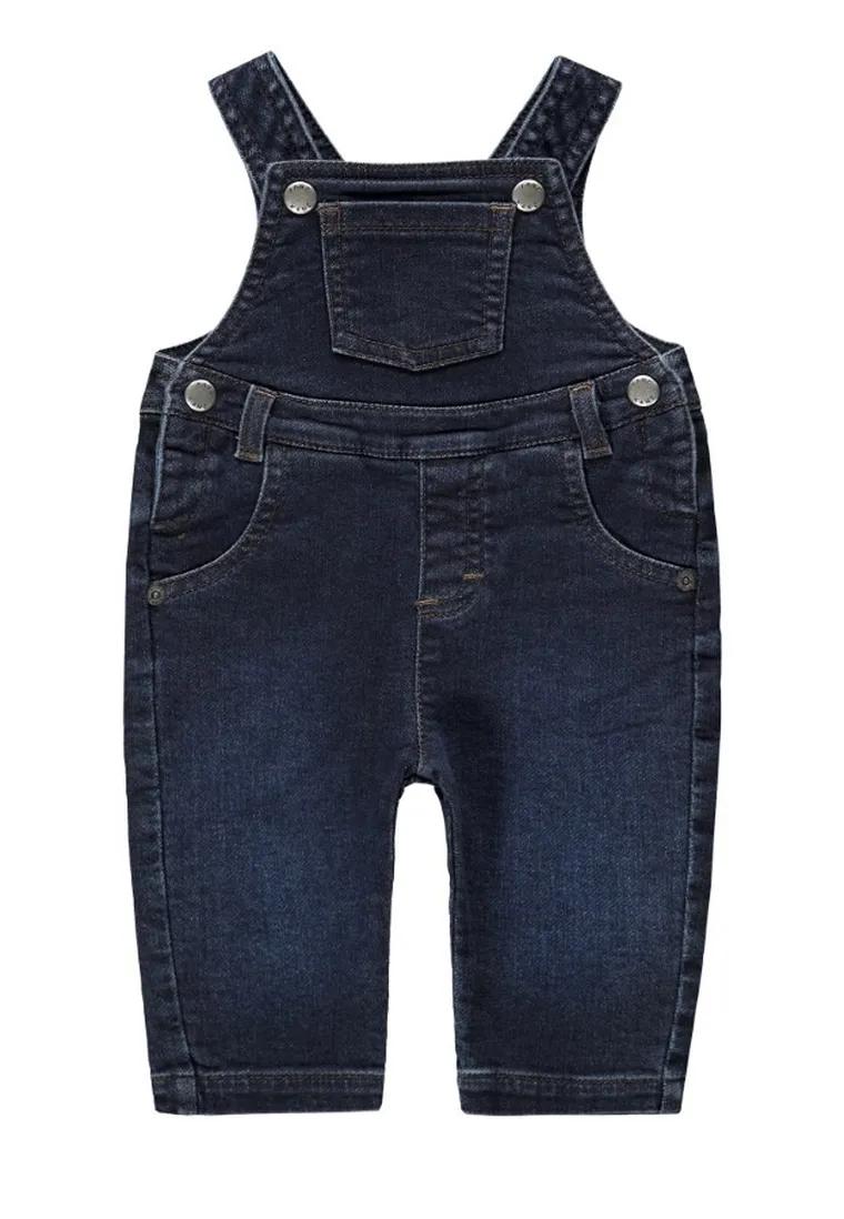 Spodnie ogrodniczki jeansowe chłopięce, granatowe, Kanz