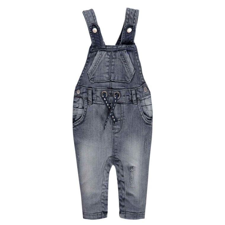 Spodnie ogrodniczki jeansowe chłopięce, niebieskie, Kanz