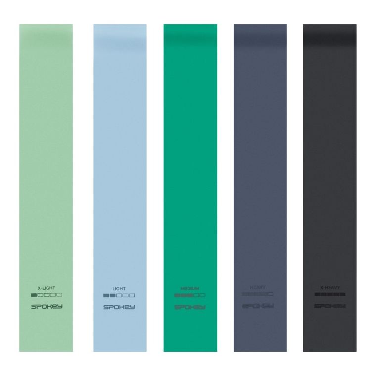 Spokey, Artio set, zestaw gum fitnesowych, 5 szt.