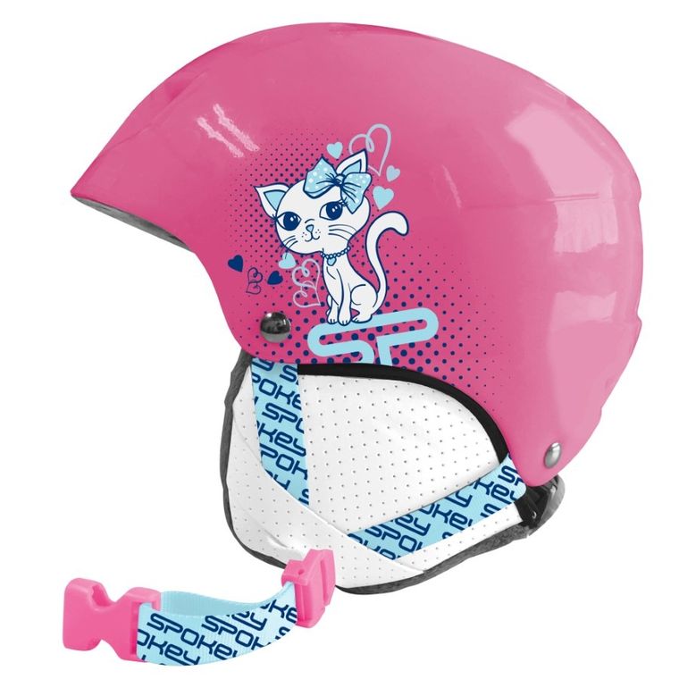 Spokey, Aurora, kask narciarski dziecięcy, różowy, rozmiar S