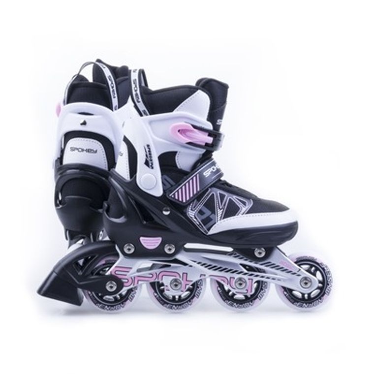 Spokey, Speedstar, rolki regulowane, róż, rozmiar 33-36