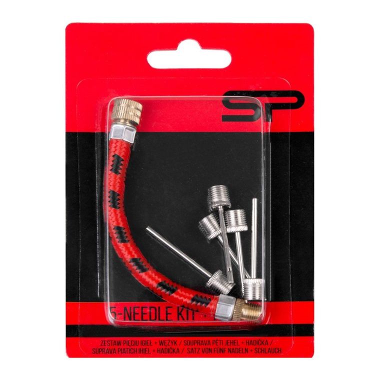 Spokey, zestaw, 5 igieł, wężyk