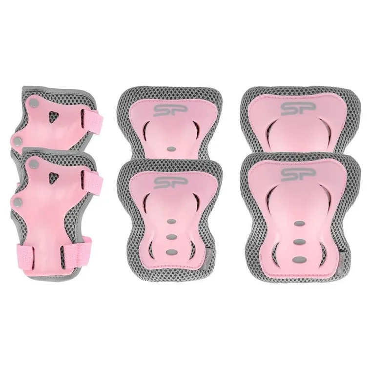 Spokey, zestaw ochraniaczy, różowe, rozmiar L
