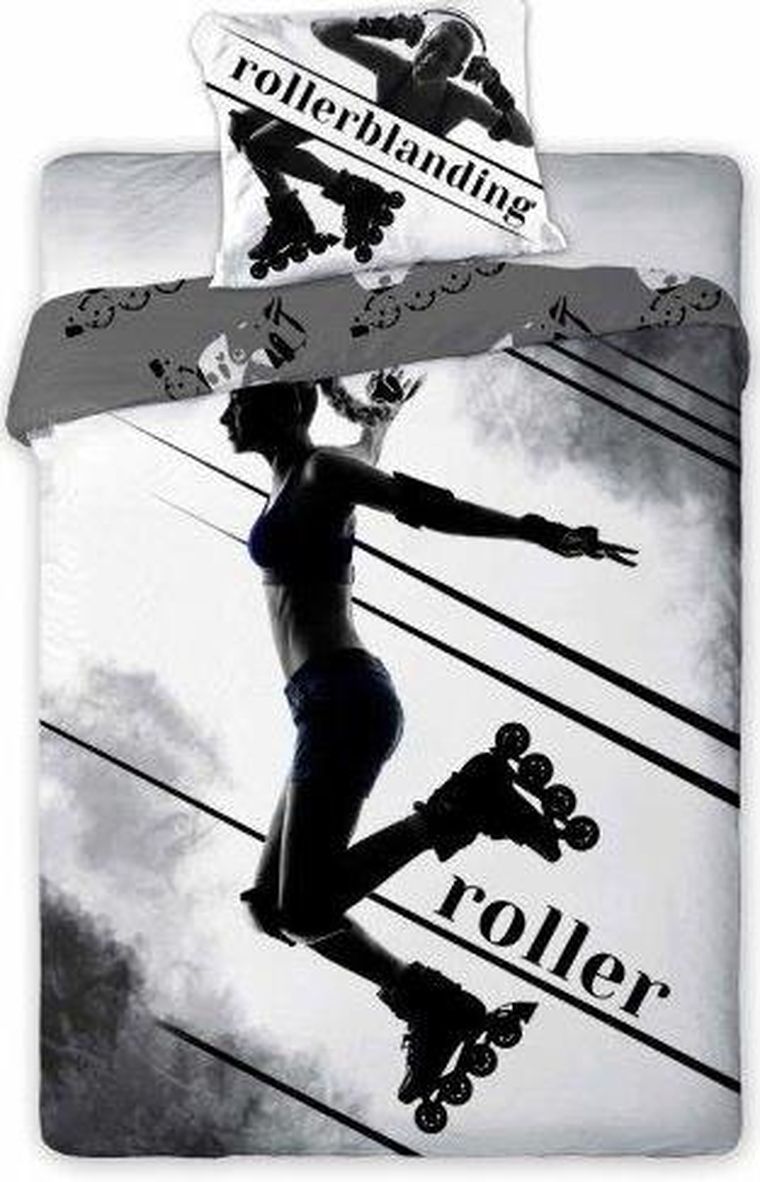 Sportivo, rolki, 2-częściowy komplet pościeli, 140-200 cm