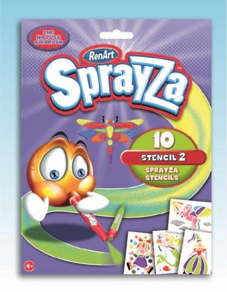 Sprayza, szablony, zestaw 2, zabawka kreatywna