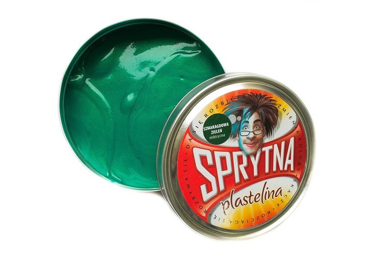 Sprytna plastelina, elektryczna, szmaragdowa zielona