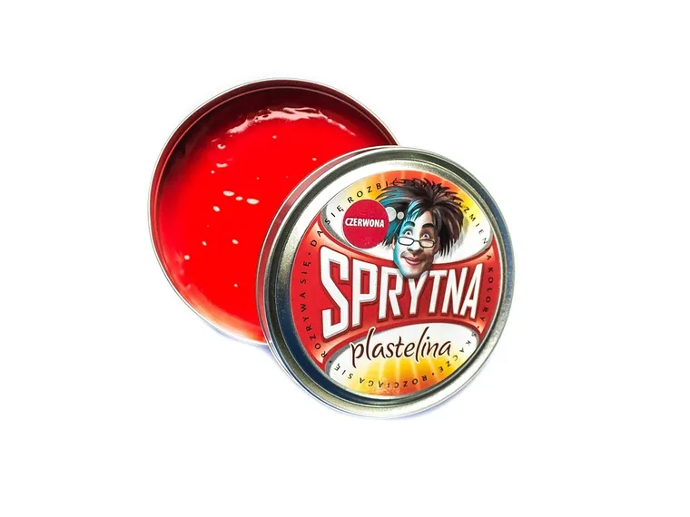Sprytna plastelina, podstawowa, czerwona