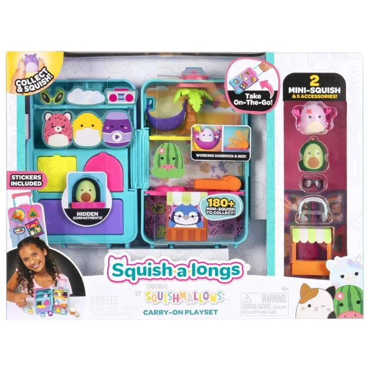 Squish-a-longs, Carry-On Playset, walizka z figurkami