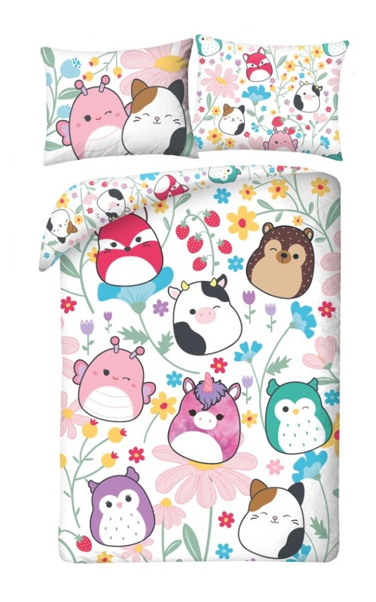 Squishmallow, 2-częściowy komplet pościeli, 140-200 cm