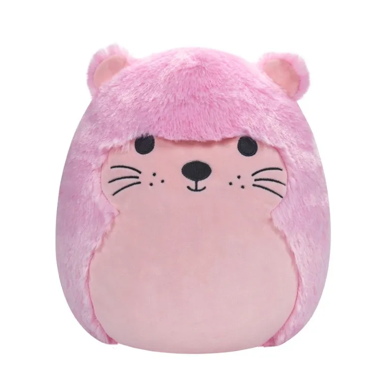 Squishmallows, Fuzzamallows, Pink Otter, różowa wydra, maskotka, 30 cm