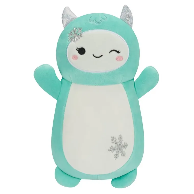 Squishmallows, Large Plush, Hugmees, Teal Yeti with Snowflake, yeti, maskotka, 35 cm