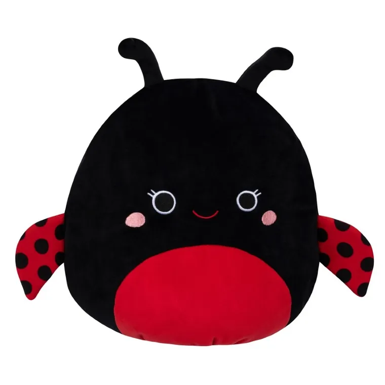 Squishmallows, Large Plush, Trudy, Black Ladybug, biedronka, maskotka, 35 cm