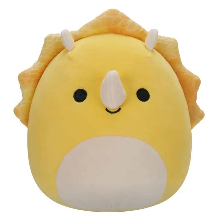 Squishmallows, Little Plush, Lancaster, żółty Triceratops, maskotka, 19 cm