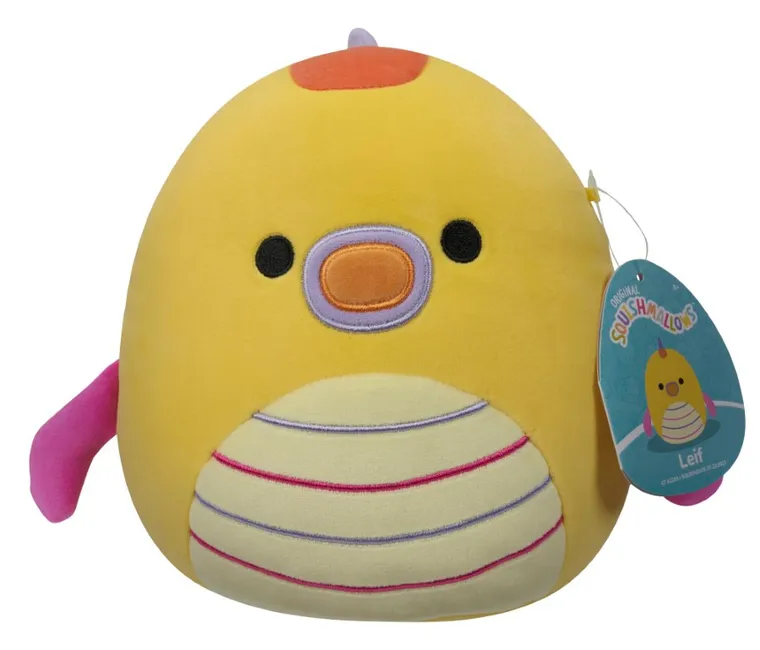 Squishmallows, Little Plush, Leif Yellow Seadragon, żółty konik morski, maskotka, 19 cm