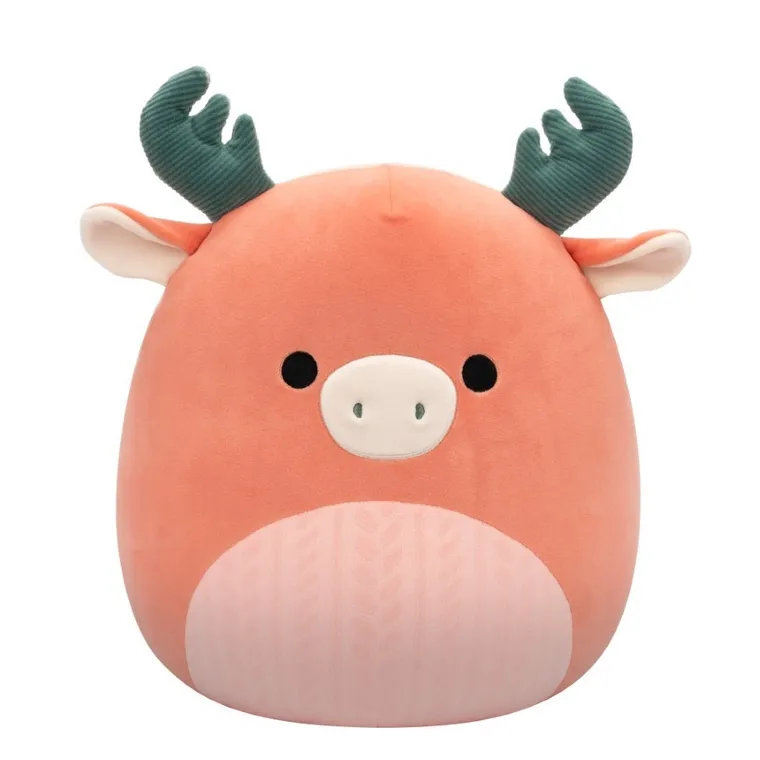 Squishmallows, Medium Plush, Dark Peach Moose, brzoskwiniowy łoś, maskotka, 30 cm