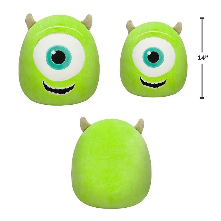 Squishmallows, Potwory i Spółka, Mike Wazowski, maskotka, 35 cm