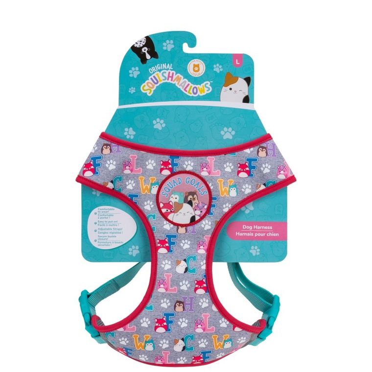 Squishmallows, szelki dla psa, rozmiar L, Squad, Polybagged