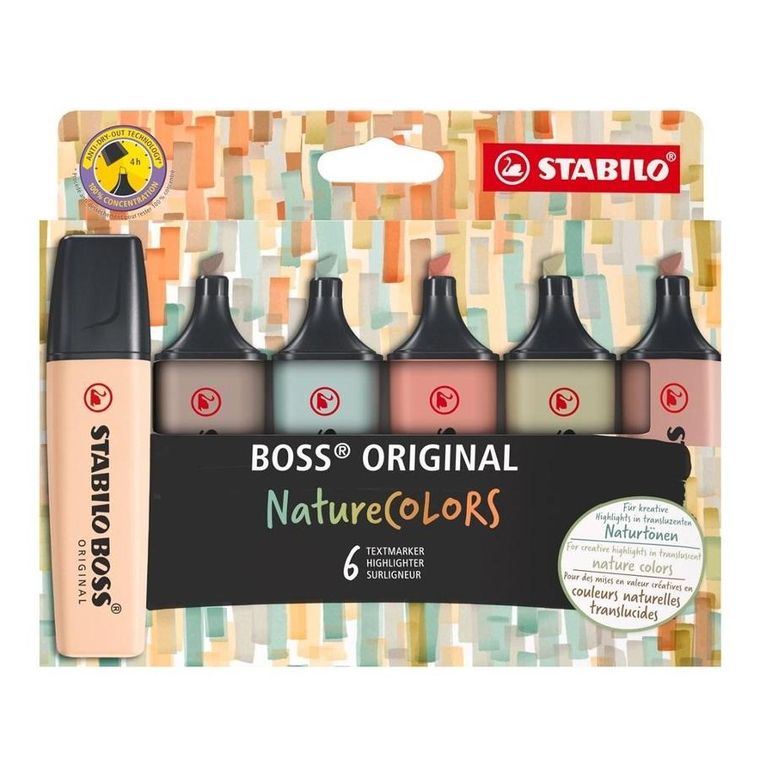 Stabilo, Boss Original, zakreślacz, 6 kolorów